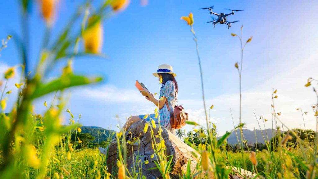 Woman in a field